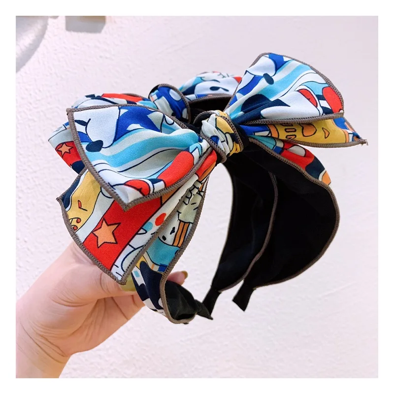 Disney хлопковые комплекты с принтом в виде героев мультфильма повязка на голову