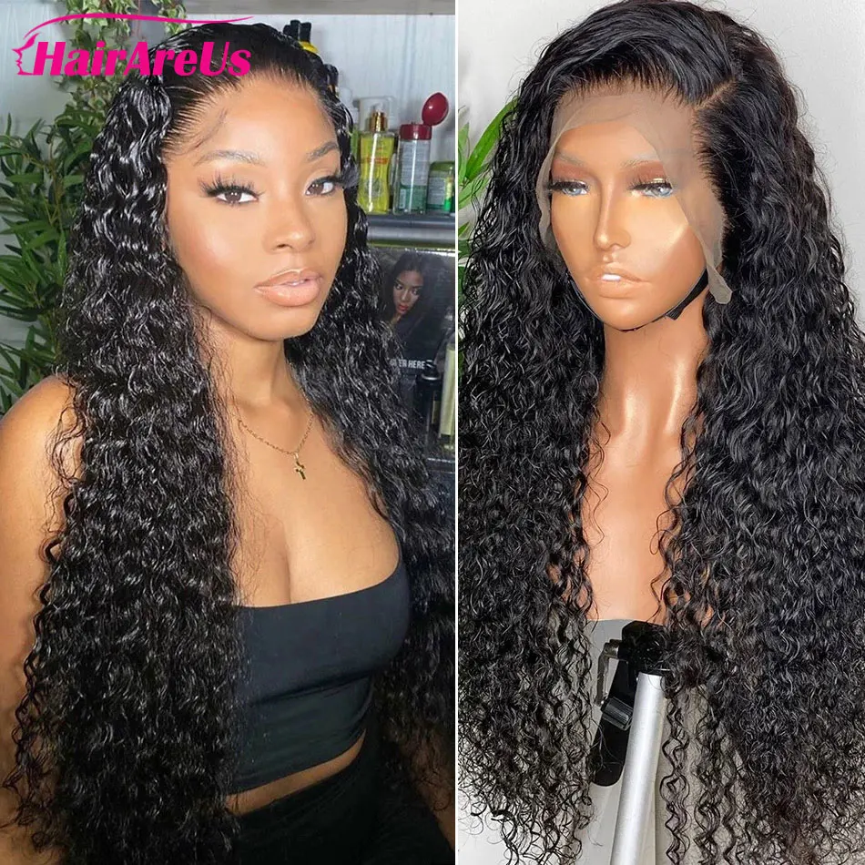 

US Warehouse 10-24 Inch Jerry Curly Lace Front Wigs Brazilian Remy Human Hair Wigs Pre Plucked Women Glueless 4x4 Closure Wig