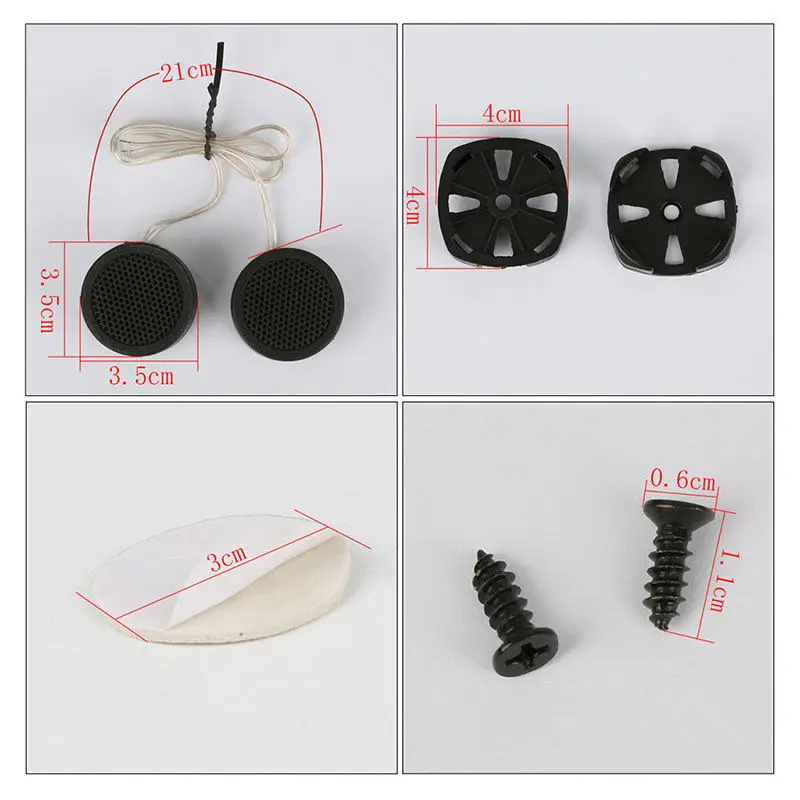 

2pcs 500W Universal High Efficiency Mini Dome Tweeter Loudspeaker Clear Tone Quality Auto Audio Dome Speaker