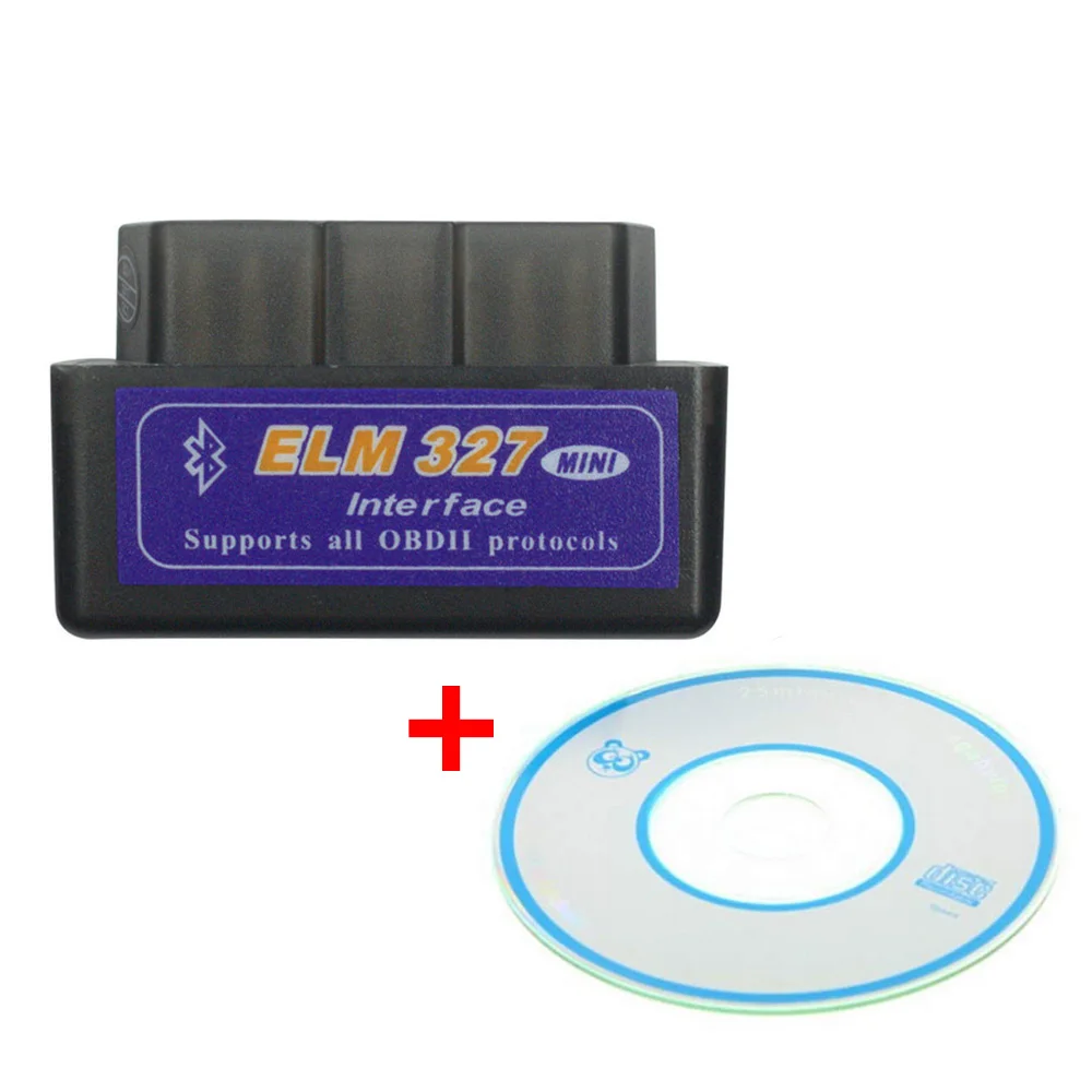 Black Универсальный elm327 Bluetooth OBDII V2.1 Автомобильный сканер кода адаптер OBD2 диагностический инструмент для Chevrolet Chrysler Ford Dodge - Цвет: Black