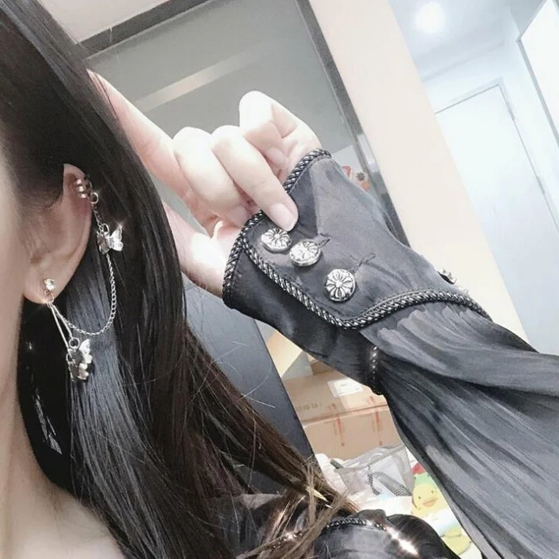 

1pc Butterfly Pendant Punk Drop Harajuku Jewelry for Women Girl