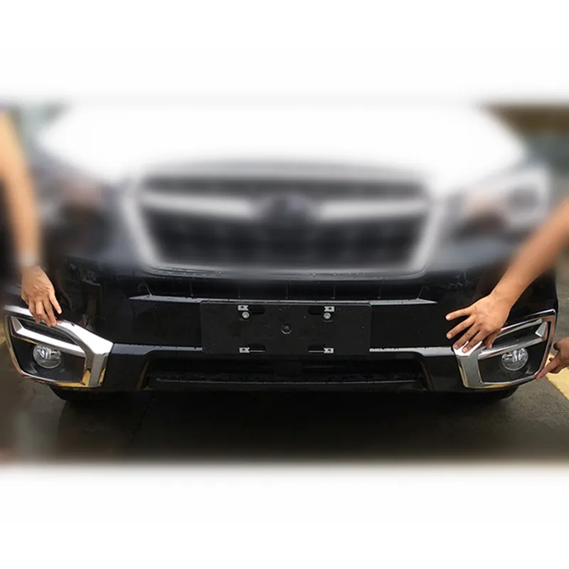 2 шт. хромированные яркие Серебристые крышки передних противотуманных фар для