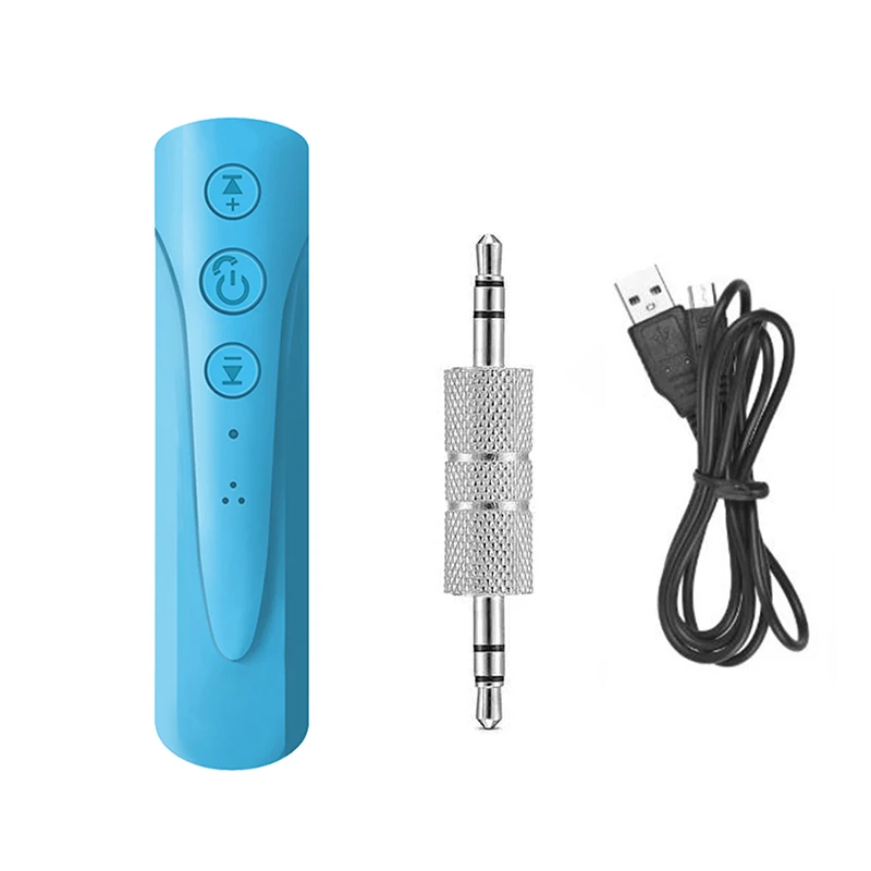 Blue Bluetooth 4,1 приемник 3,5 мм разъем Aux аудио приемник адаптер для телефона наушники Беспроводная Музыка MP3 Bluetooth автомобильный комплект адаптер - Цвет: Blue
