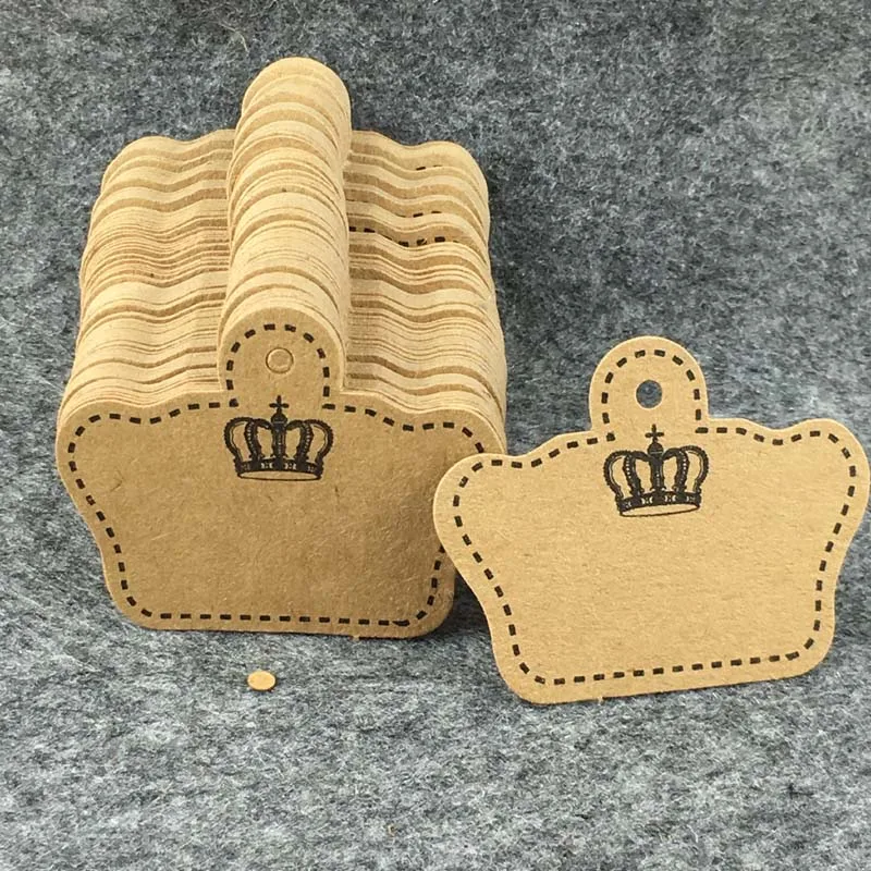 

Бирка из крафт-бумаги в виде короны 5 х4 см, 400 шт.