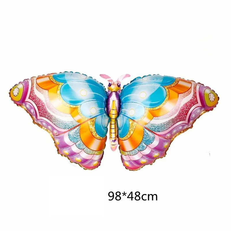 

1pc Large Colorful Butterfly Foil Balloons Christmas New Year Decorations Outdoor Activities Kid Toy Birthday Cartoon Globos