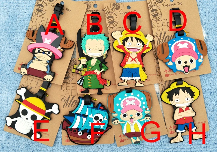 1 шт. Luffy Chopper аниме аксессуары для путешествий багажная бирка на чемодан адрес ID