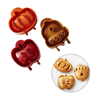 cute mini apple pie mould safe environmentally fruit snack baking mould christmas style dessert baking tool hot sale