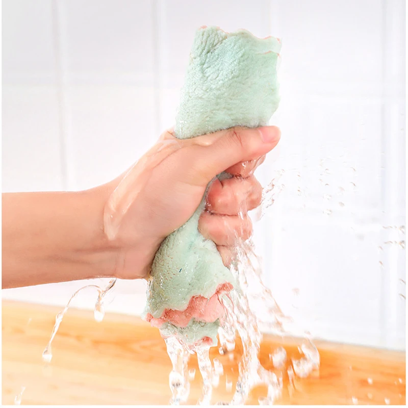 4 шт. чистые полотенца микрофибра ткань для посуды кухонные аксессуары