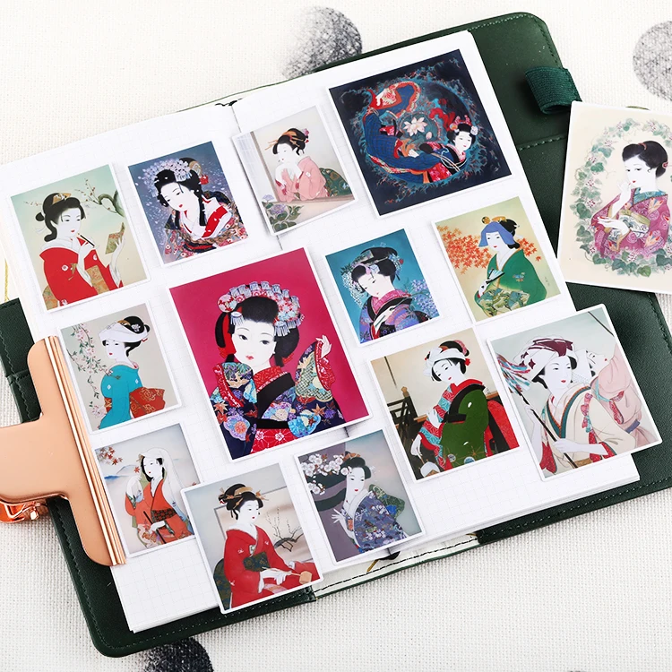 

vintage Japanese beauty stickers/Scrapbooking Stickers /Decorative Sticker /DIY Craft Photo Albums