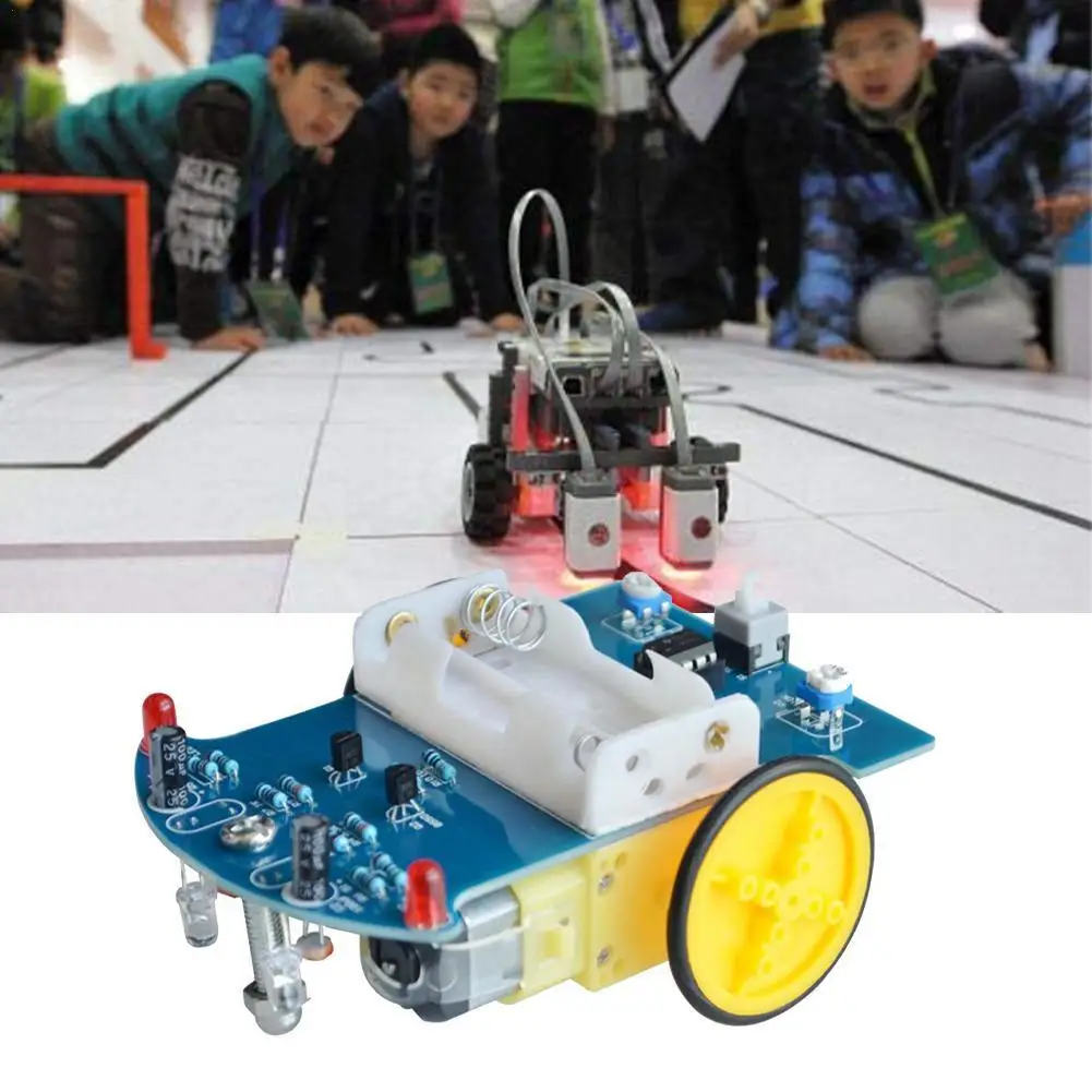 Интеллигентая (ый) Отслеживание автомобиля Kit D2 1 линия патрульная машина DIY для