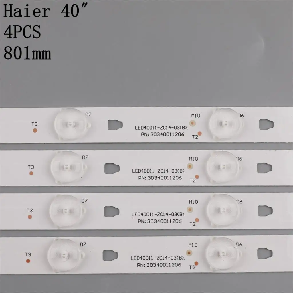 TV Lamp LED Backlight Strips For HAIER LE40M600CF LE40F3000WX LE40M600F Bars LED Bands LED40D11-ZC14-03(B)  PN30340011206 Rulers
