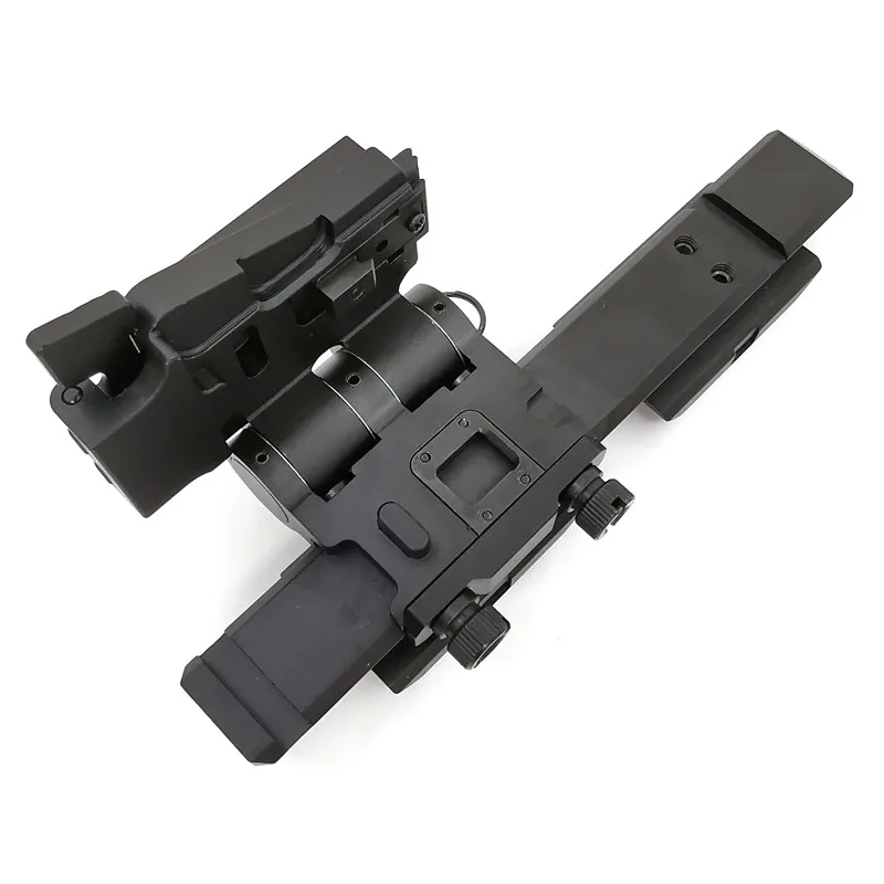 BK Left Tactical G33 Лупа флип крепления QD Флип-в-сторону для EOT G23 G33 w/5/" Riser подходит 20 мм Пикатинни - Цвет: BK Left