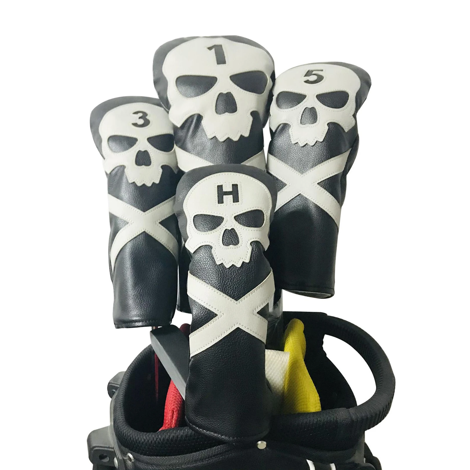 

4 шт. #1 #3 #5 UT деревянные головные уборы для гольф-клуба для водителя/лесопарда/гибридные искусственные головные уборы набор защитных чехлов