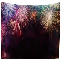 n a firework night scene firework tapestry wall hanging decorative blanket star tapestry wall hanging tapestries