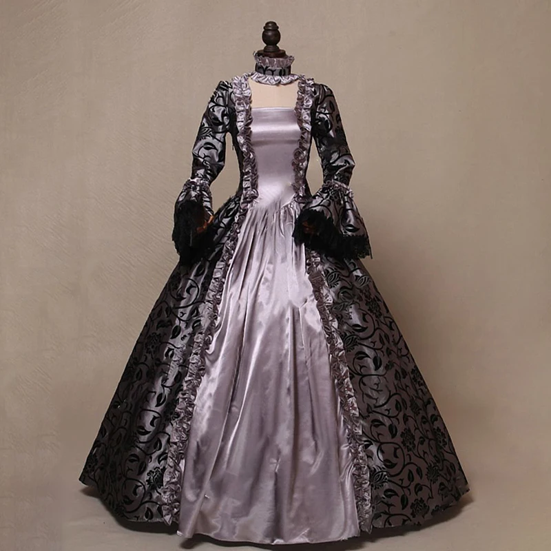 Umeko Хэллоуин женский дворец Косплей Костюм Платье Европейский средневековый