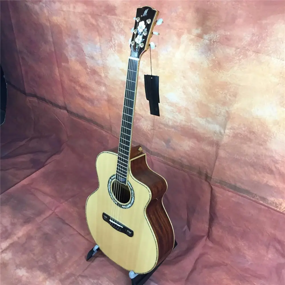 Merida C40CS 4" GC cut way акустическая гитара из цельного дерева, акустическая электрогитара
