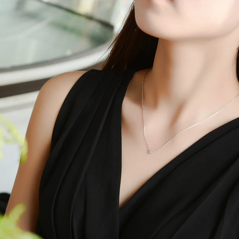 Женское ожерелье из серебра 925 пробы с кулоном|Ожерелья| |