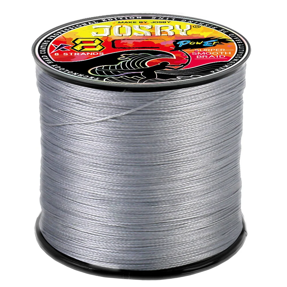JOSBY 8 Strands Braided PE Super Powerful Fishing Line 300M 500M 22-100LB Multifilament Smooth Wire For Lure