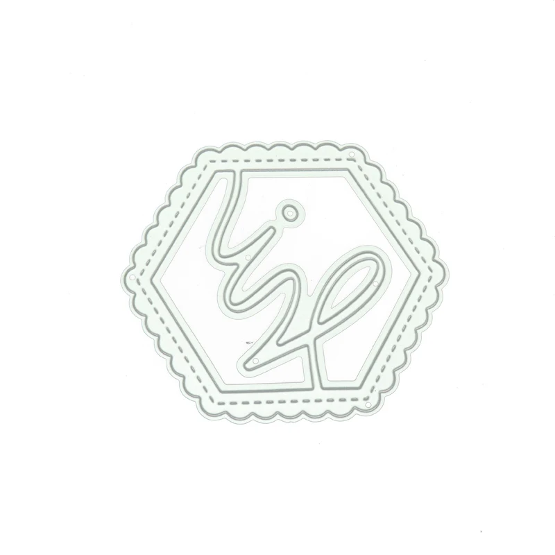 

JC HI Hexagon Metal Cutting Dies DIY for Scrapbooking Punch Blade Die Cut Stencil Craft Mold Decor Template 2020 Design Model