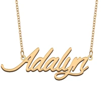 necklace with name adalyn for his her family member best friend birthday gifts on christmas mother day valentines day