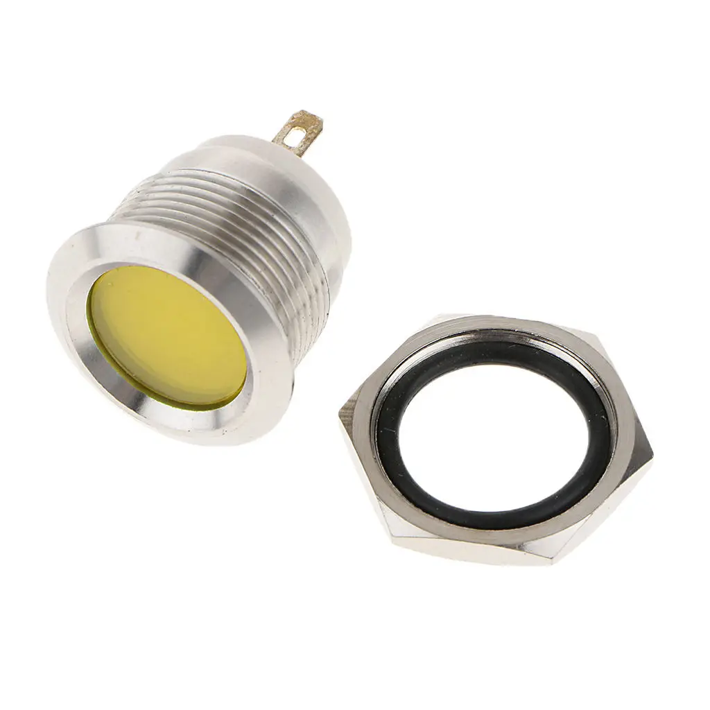 

Панель индикасветильник для автомобиля, мотоцикла, 12 В, 19 мм, желтая