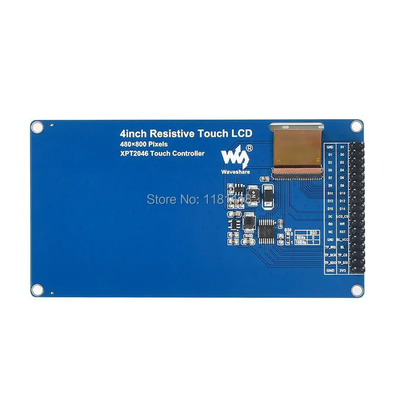 4-дюймовый IPS-дисплей 480 × 800 пикселей резистивный сенсорный экран параллельный