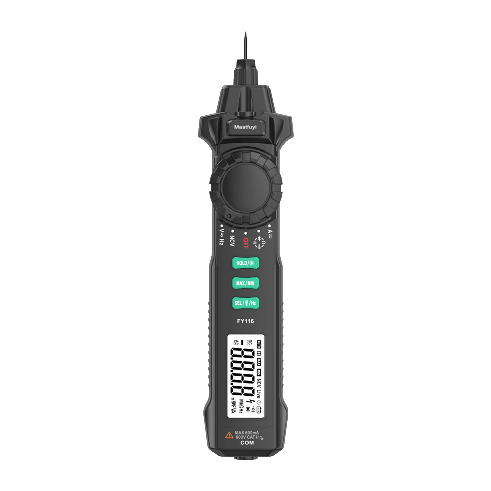 

Mastfuyi FY116 Smart Digital Multimeter True RMS 5999 Counts Measuring Pen Electrical Tester Screwdriver AC DC Voltage Current
