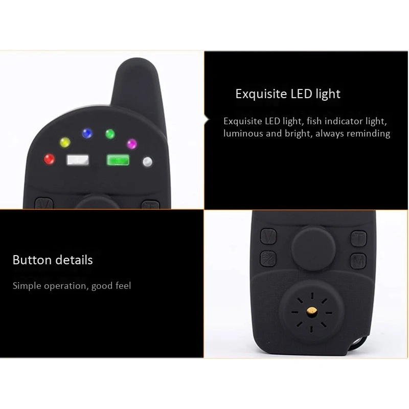 

Electronic Fishing Alarm Waterproof Fishing Bite Sound Bell Alarm for Fishing Rod Wireless Digital Bite Indicator Kit