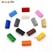 200pcs diy building blocks slope 2x4 thick figure bricks educational creative toys for children size compatible with 3037