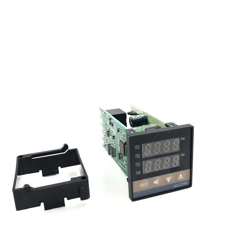 REX-C100 цифровой термостат PID регулятор температуры Выход SSR+ Max.40A реле SSR+ K термопара зонд теплоотвод 0-1300C