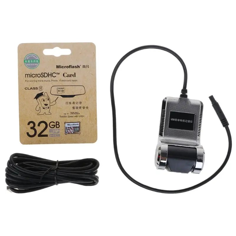 

ADAS USB Car DVR Camera Driving Recorder HD Video Recorder For Android 4.2 / 4.4 / 5.1.1/6.0.1/7.1 DVD GPS Player DVR Camera