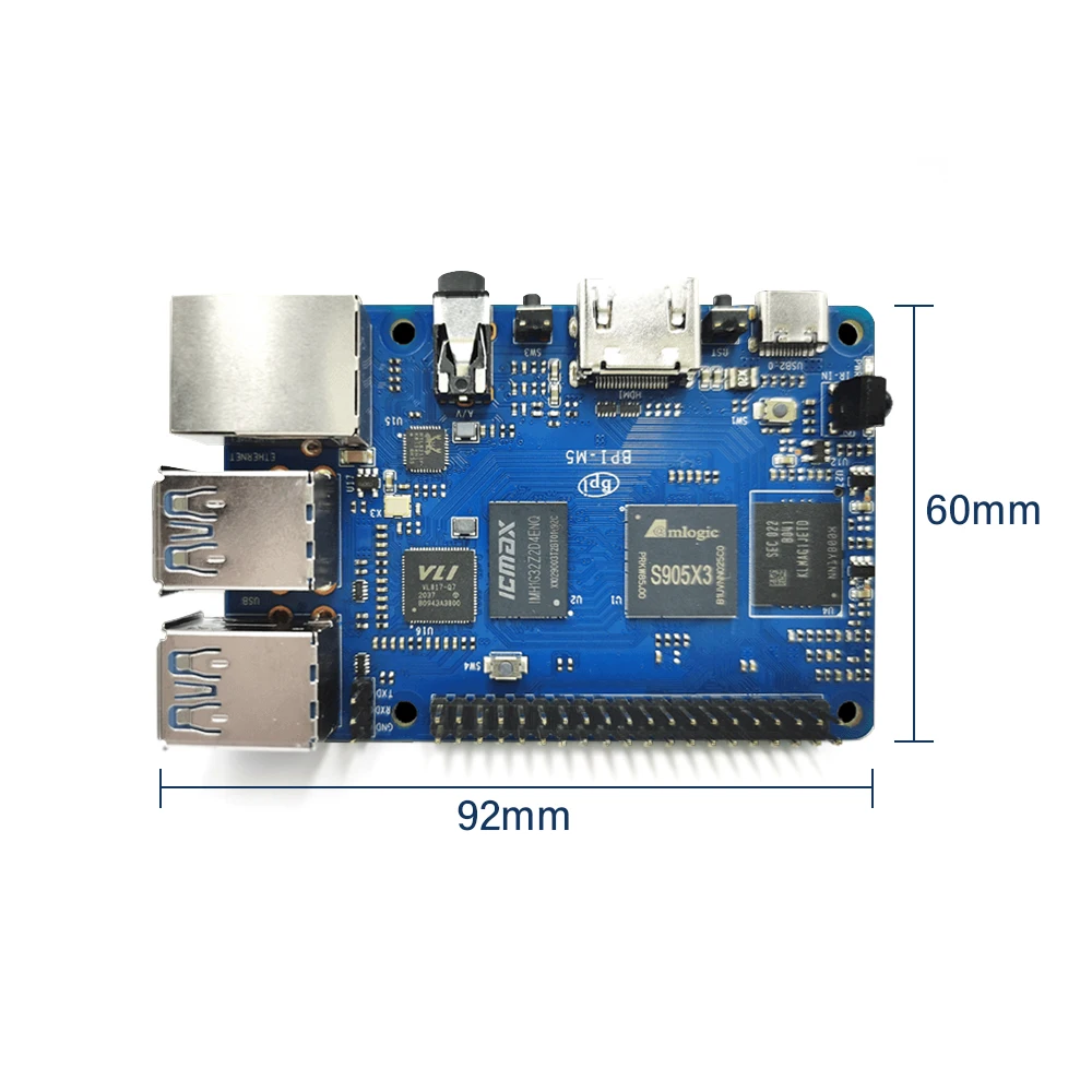 Banana PI BPI M5 4  LPDDR4     Amlogic S905X3      Odroid C4 Raspberry Pi 4