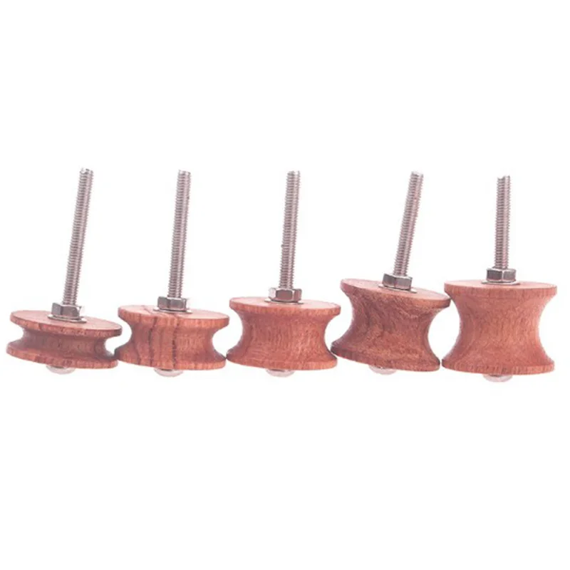 

8Pcs Leather Craft Mini Skirt Chaser Burnisher Wood Edge Slicker Tool,Leather Polishing Tools