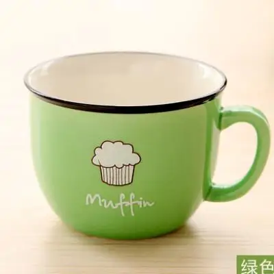 

(Promotional goods) milk coffee enamel cup Nordic tea Korean version of the style mark home Mori