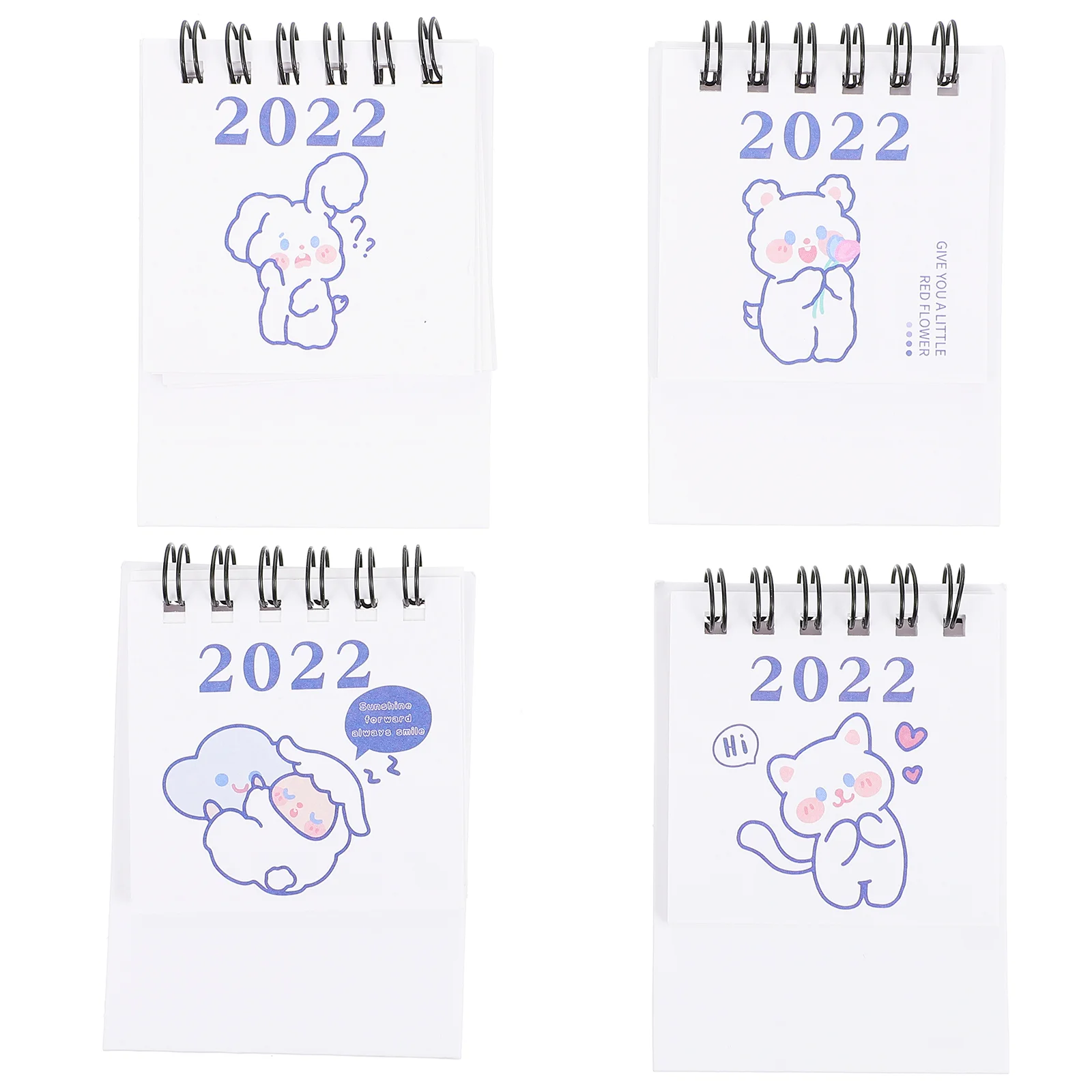 

8pcs Stylish Mini Calendar Creative Travel Time Planning Calendar Desktop Decor
