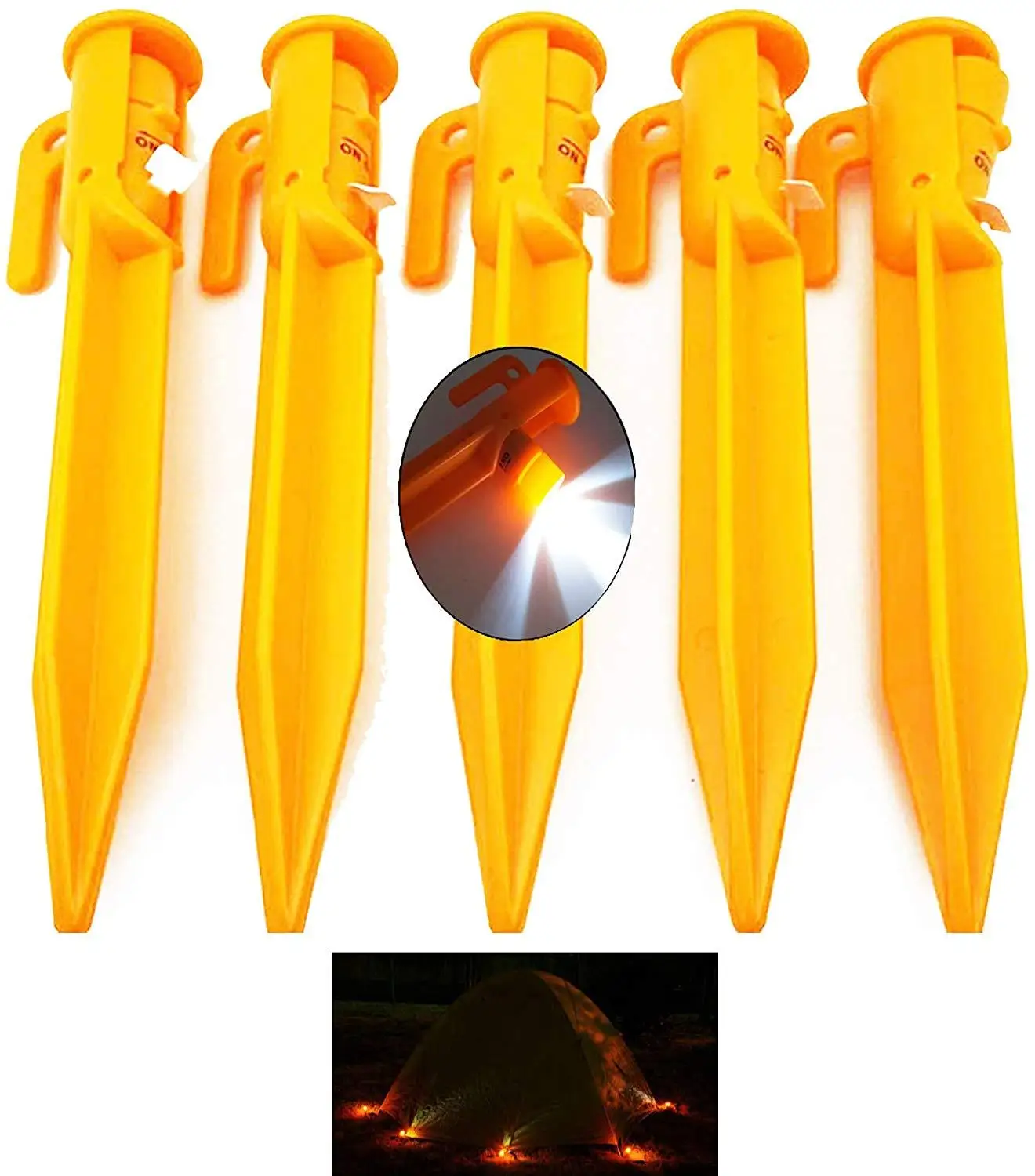 (В упаковке 5 шт.) пластиковая палатка для кемпинга тент походов колышки палатки