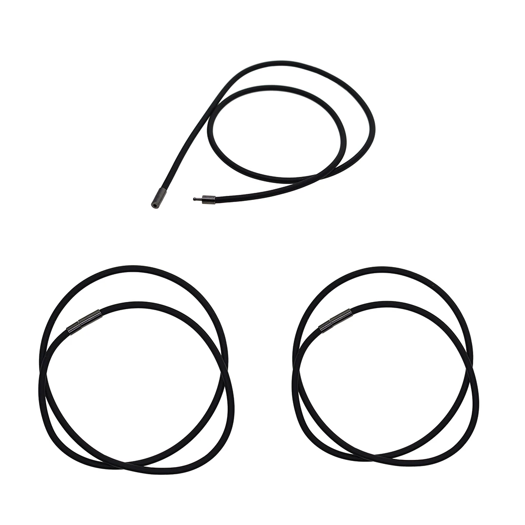 

Черный твердый резиновый шнур-3 мм круглый-45 см/50 см/55 см-Бисероплетение Ремесло ожерелье