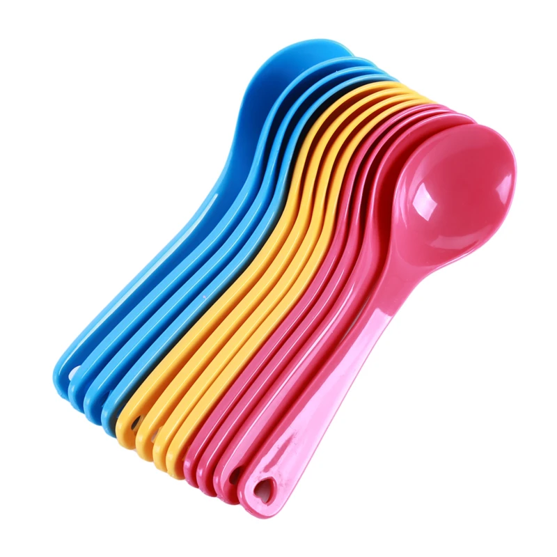 

Japanese And Korean Fashion Exquisite Colorful Plastic Spoon Spoon Fork Environmentally Friendly non-toxic And Tasteless Spoon