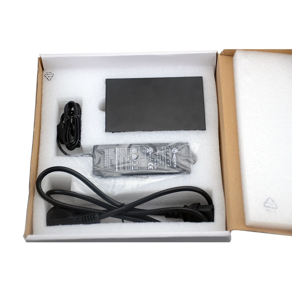 Dahua 4CH PoE коммутатор DH-S1500C-4ET2ET-DPWR Ethernet с 250 м мощность транзитного расстояния