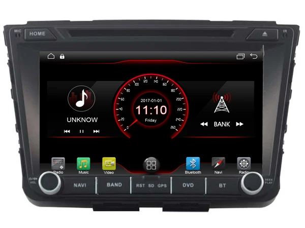 AVGOTOP Android 10 WINCE Bluetooth GPS автомобильный радиоприемник DVD-плеер для HYUNDAI Ix25 2 ГБ 16 MP3 MP4