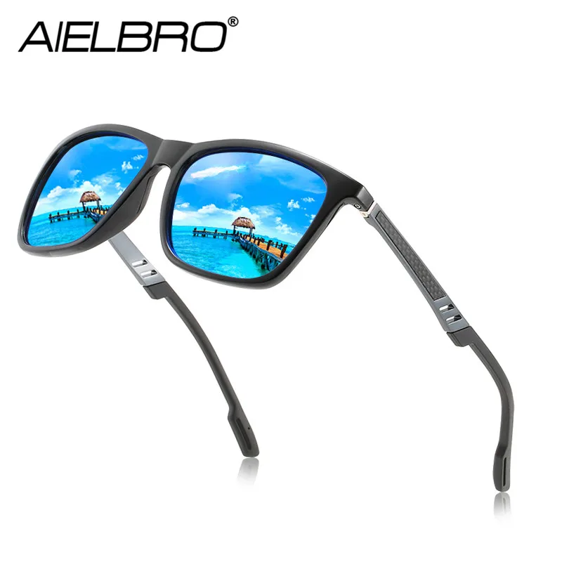 Новые поляризованные солнцезащитные очки для мужчин и женщин из алюминиево