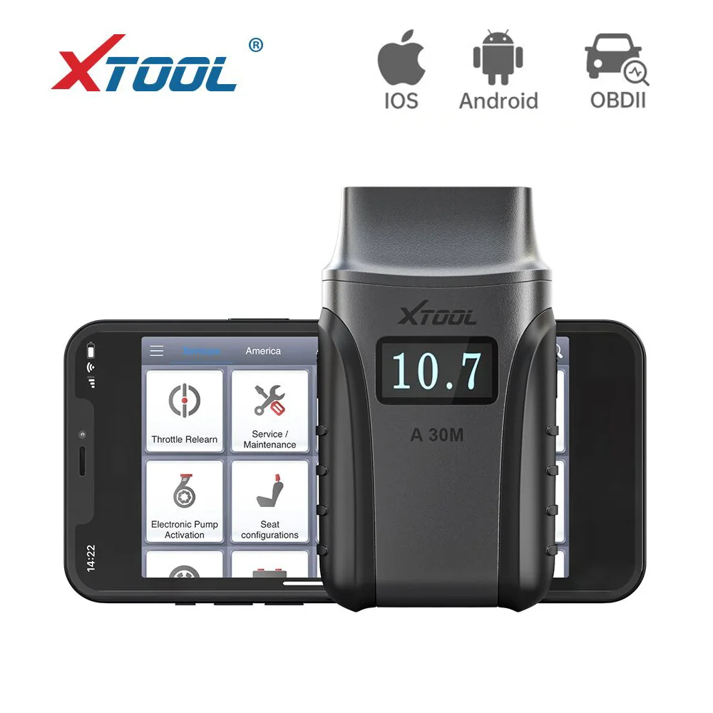 

XTOOL Anyscan A30M BT совместимый OBD2 сканер с Android/IOS CodeRead полной диагностики системы мультимарки автомобилей