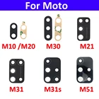 Новый стеклянный объектив задней камеры для Samsung Galaxy M10 M20 M30 M21 M31 M31s M51 с наклейкой