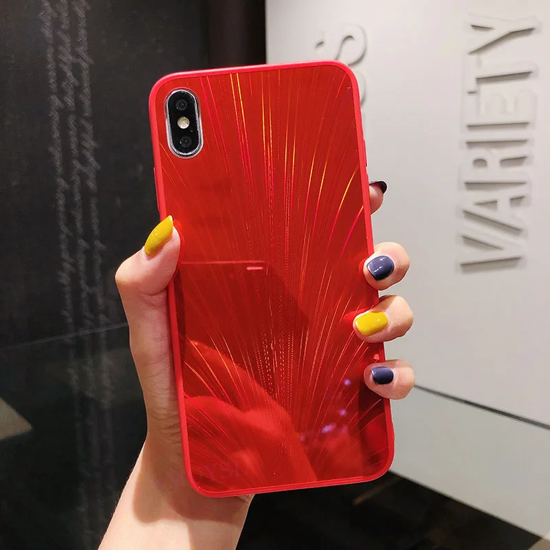 1 Bing Блестящий зеркальный чехол для iPhone X XS Max XR 7 6 S 8 Plus лазерный чехол с перьями павлина для iPhone 11 5,8 6,1 6,5 дюйма - Цвет: 1