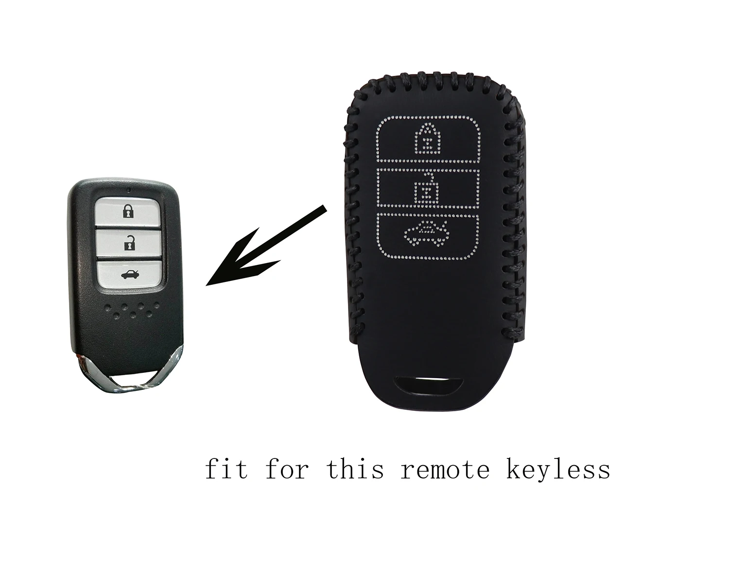 Чехол из натуральной кожи с дистанционным управлением без ключа для Honda Crosstour