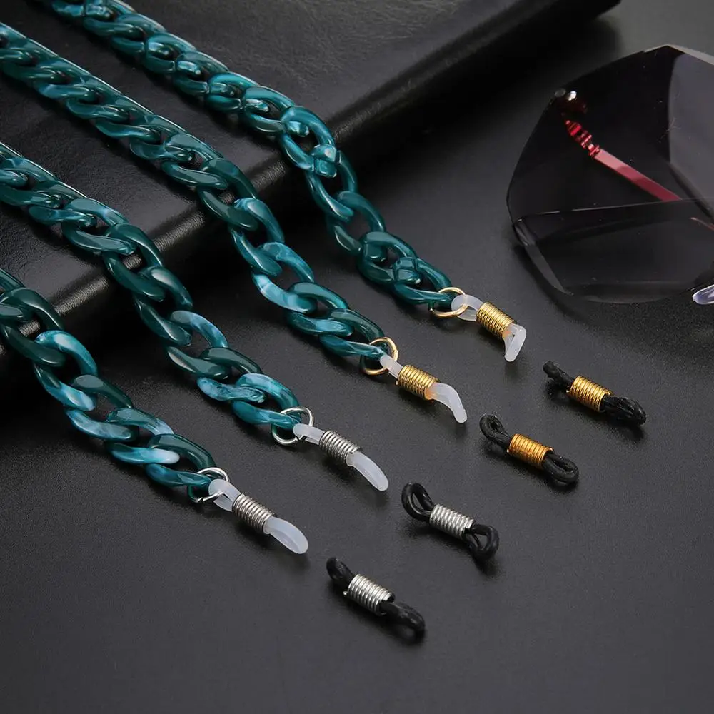 Шнурок для очков акриловый цепочка солнцезащитных женщин нескользящий ремешок