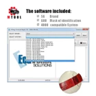 Инструмент сброса подушки безопасности Универсальный Ремонт V3.8 ECU Программатор подушки безопасности Obd2 автомобильное диагностическое программное обеспечение более 4000 Совместимость