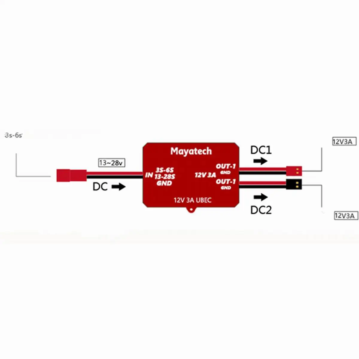 Аксессуары для Дронов DIY 3A 5V 12V UBEC модуль регулятора напряжения DC RC FPV