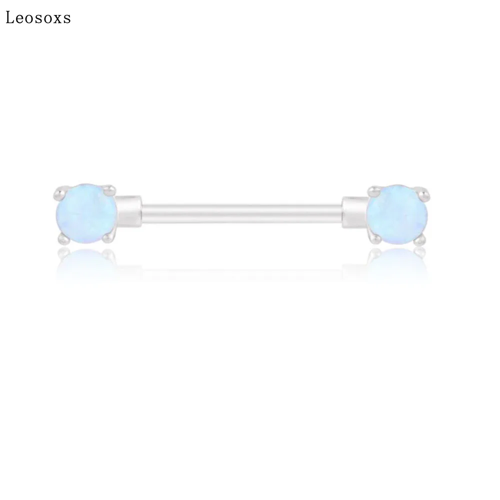 

Leosoxs 1piece Hot selling breast ring breast nail stainless steel 1.6 * 16 pole puncture breast ring chest ornament