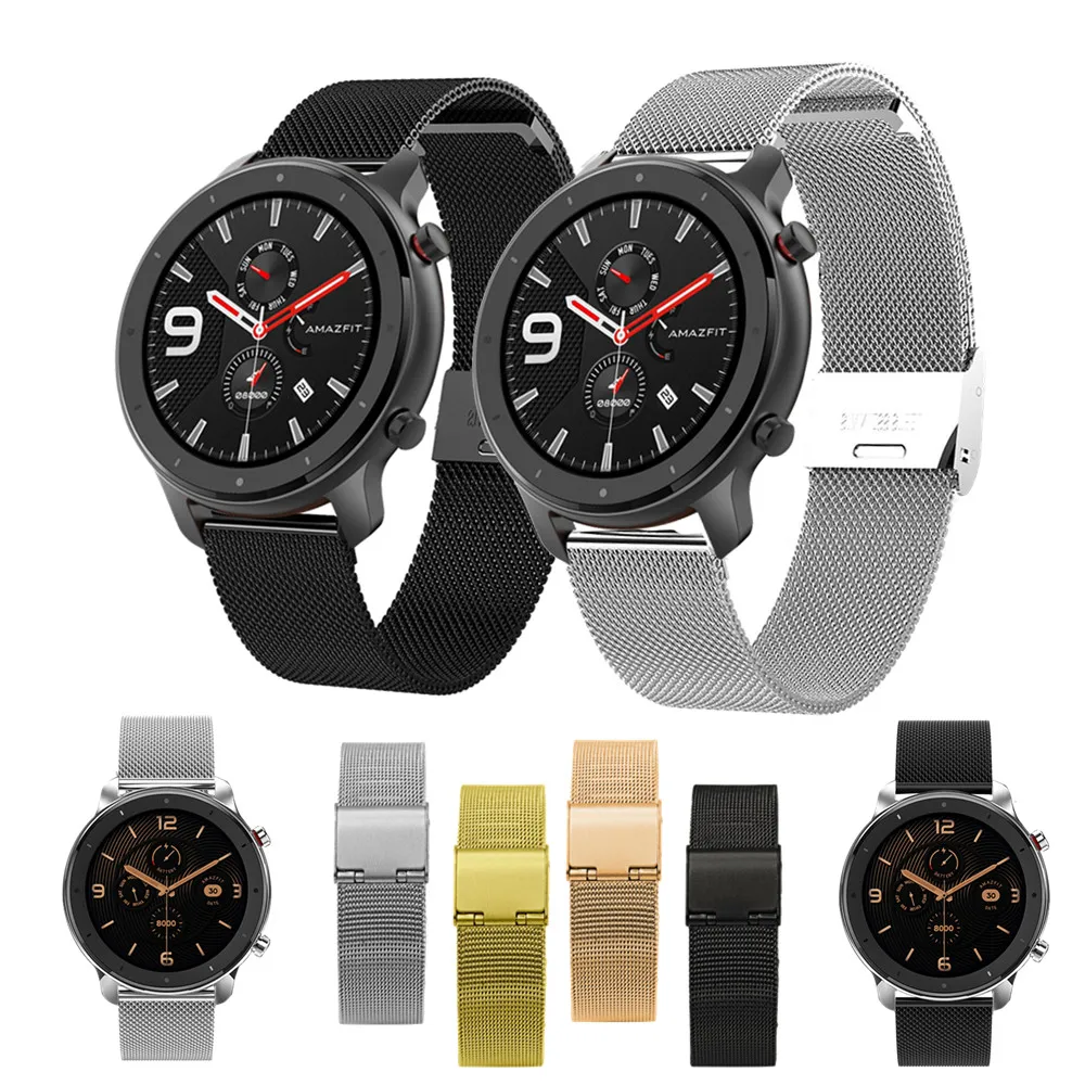 Металлический ремешок FIFATA для часов Huawei GT GT2 2e браслет Garmin Vivoactive4S Amazfit GTR 2